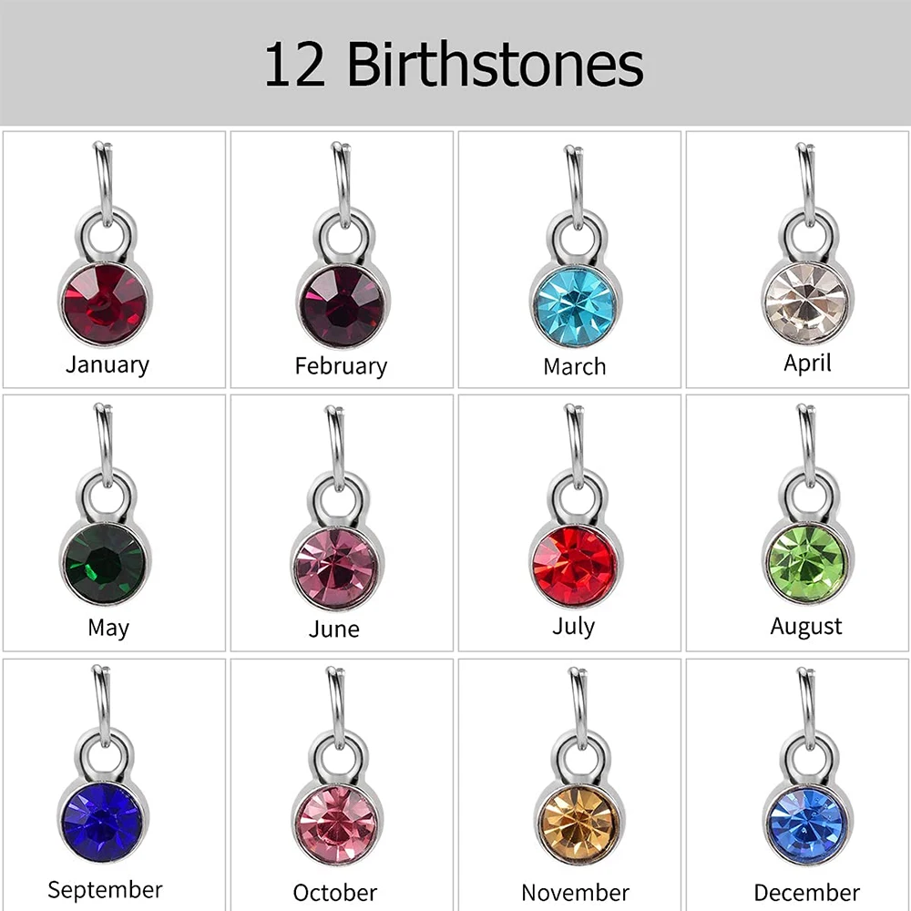 Customize Engraving Heart with Birthstone Tree Pattern Pendant Memorial Jewelry KeyChain Cremation Urn for Ashes Keepsake Gift