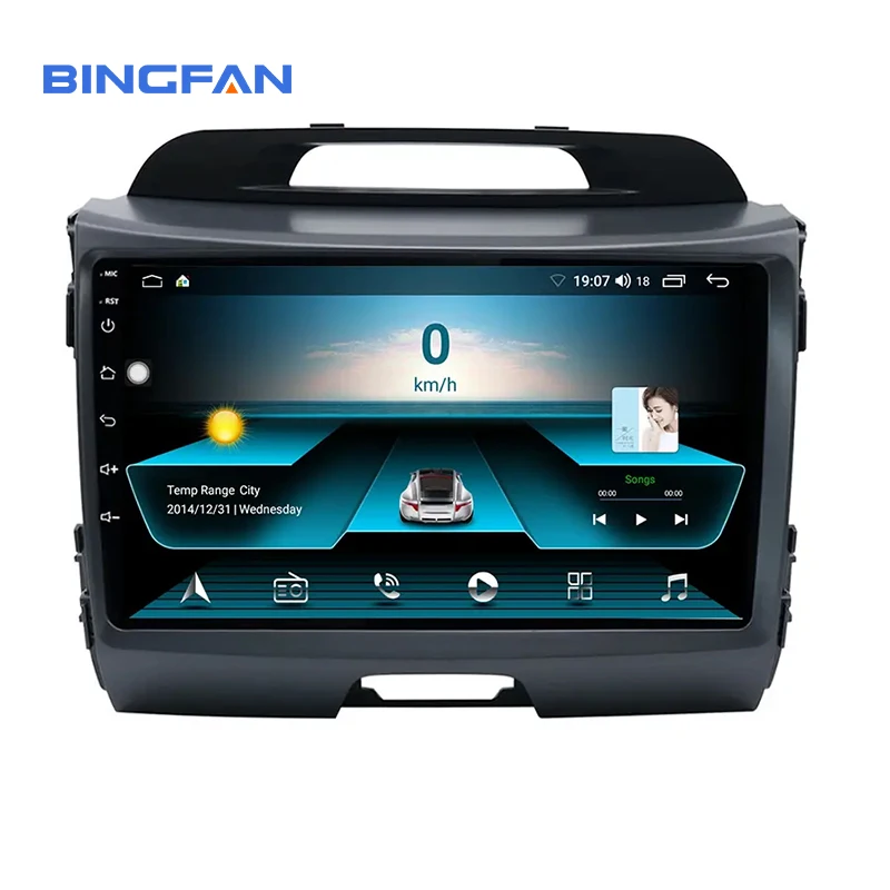 2 din Android 10.0 Car radio DVD Player For KIA Sportage 2010-2016 GPS Navigation stereo head unit Wifi