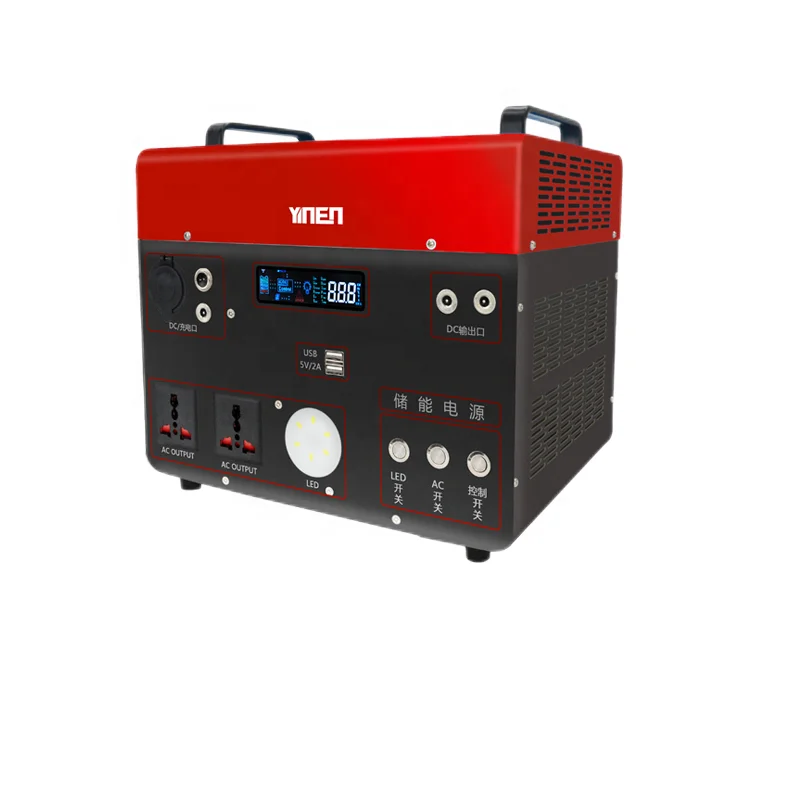 In-Stock Portable Power Station Battery 500w 1000w 1500W 2000w 110V 220V Solar Generator for Emergency Backup