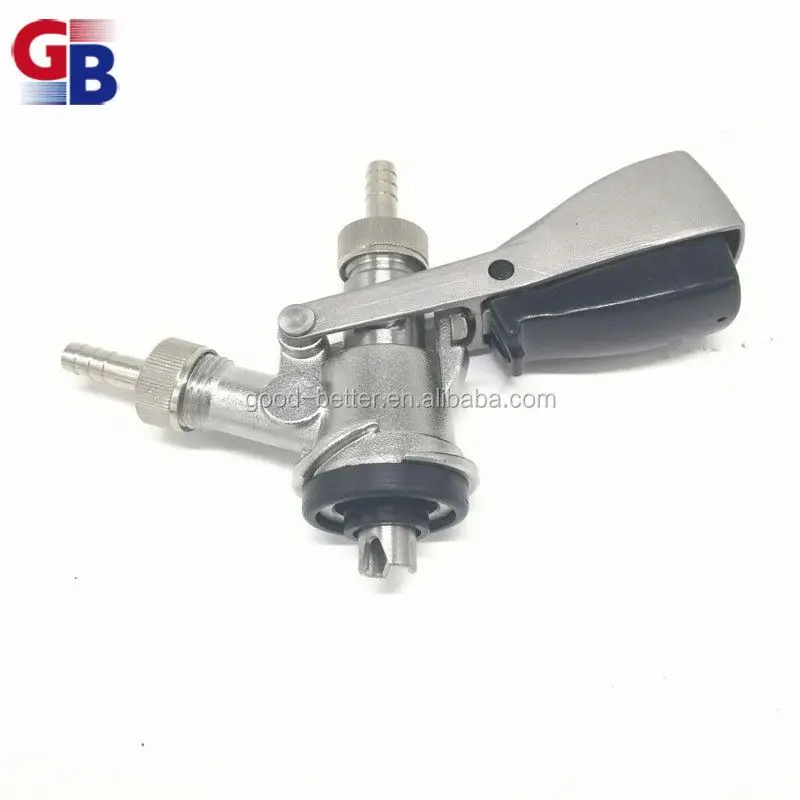 GB Hot selling brass chrome plated S system keg spear valve with G1/2 Thread