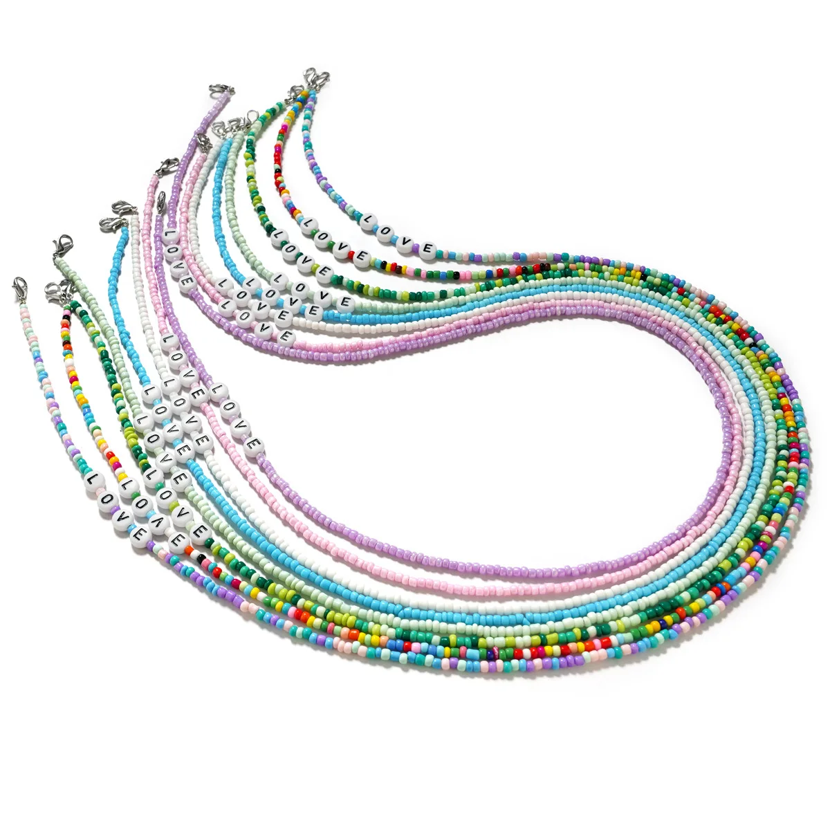Colorful Beads Glasses Chain Anti-slip Reading Chain Sunglasses Chain