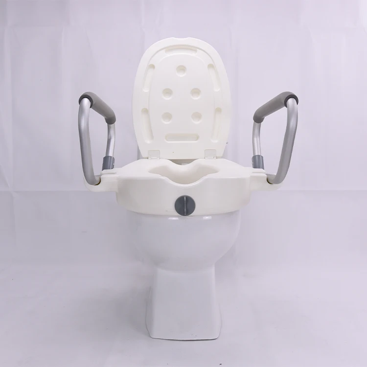 Plastic Home detachable Armrest Elevated homecraft adjustable raised toilet seat