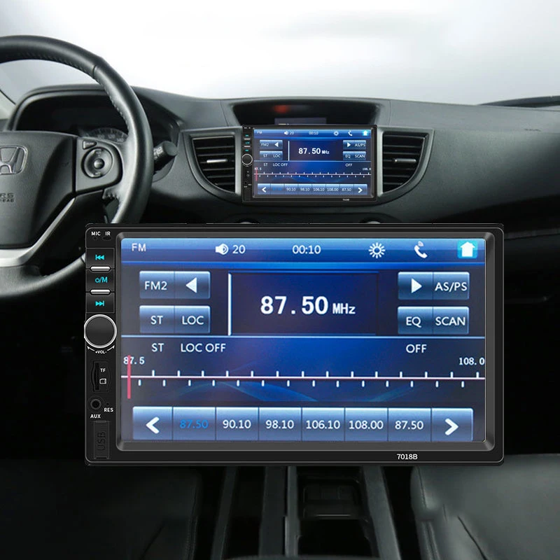 7 дюймов сенсорный экран автомобиля стерео HD IPS беспроводной Carplay Android Auto MP5 плеер