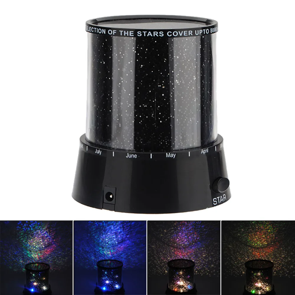 Kanlong factory price battery USB power DIY christmas baby room decor 3D projector led night light sky star master lamp