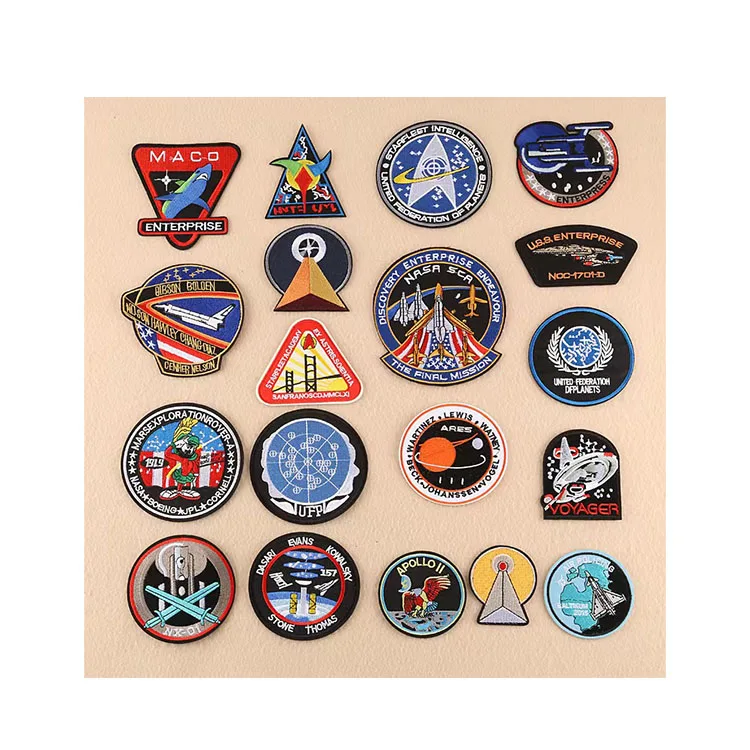Customized Apollo space adventure embroidery patch astronaut patch