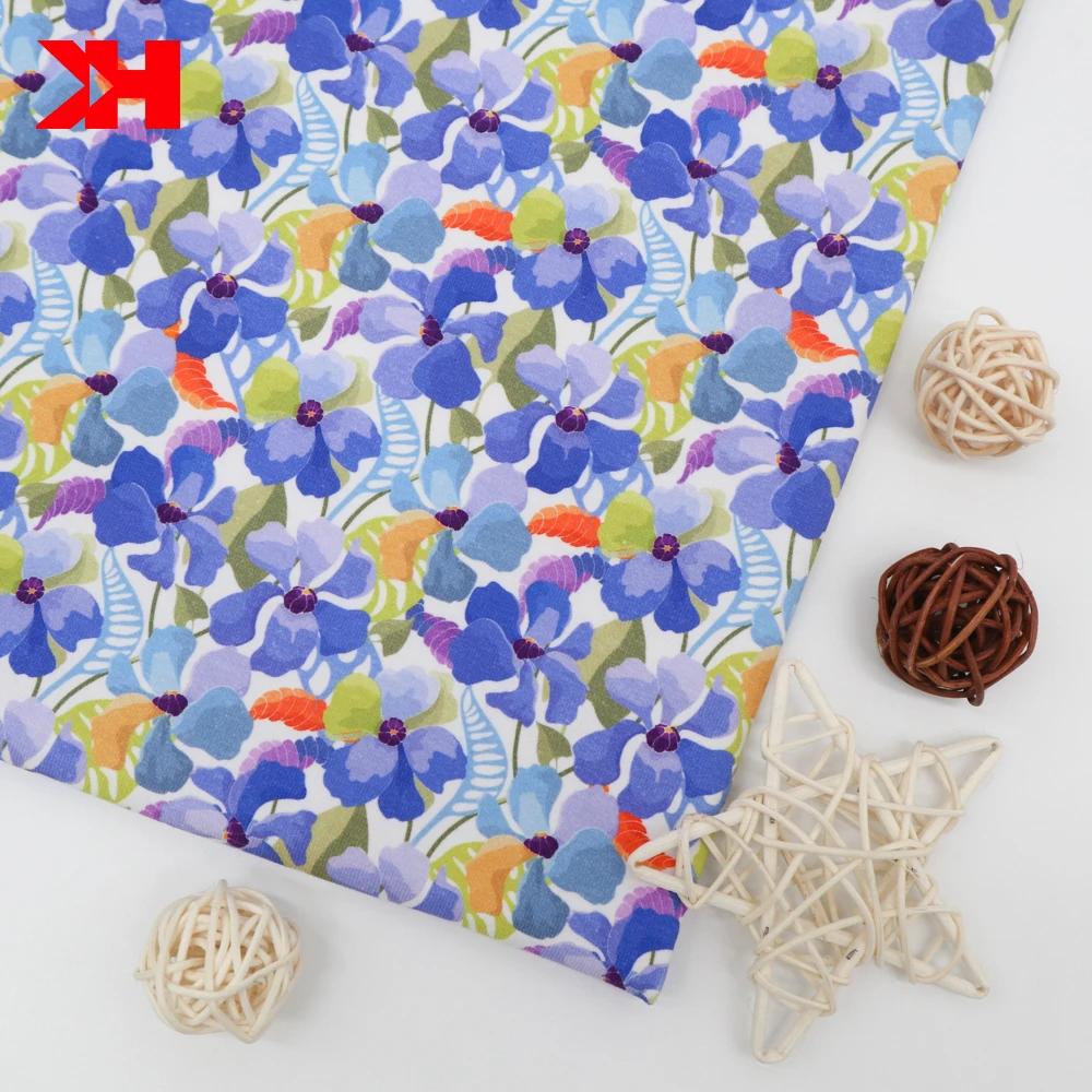 Kahn Custom Design Lycra Knitted Stretch Cotton Spandex Jersey Fabric