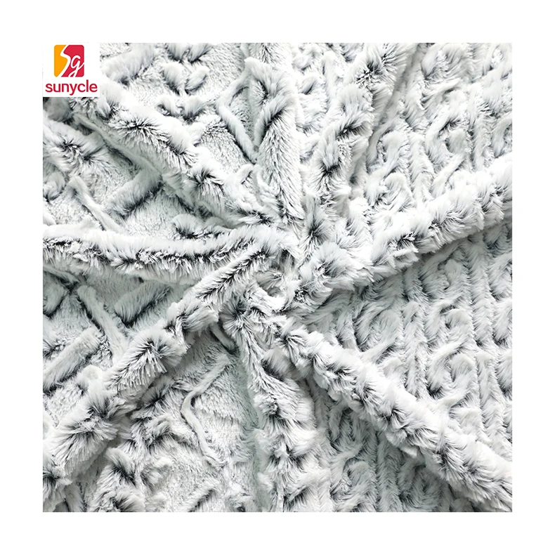 Камуфляжная шерпа короткая искусственная белая длинная ворсистая меховая матовая полиэфирная флисовая ткань для сумки