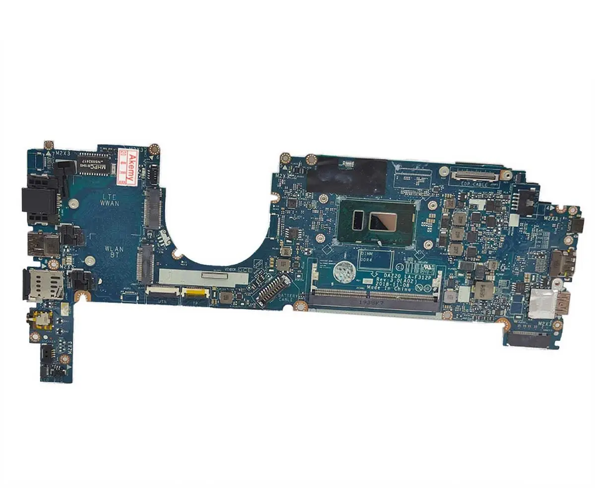 LA-F312P motherboard For DELL Latitude 7290 7390 CN-0VMRHT with CPU i3/i5/i7 laptop motherboard LA-F312P motherboards