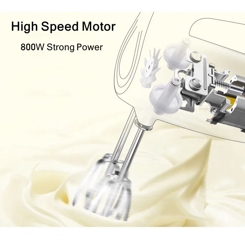 Household Kitchen Appliances 600W 5 Speed Electric Whisk Egg Beaters Whip Fruit Hand Mixers For Bakery Cakes Dough
