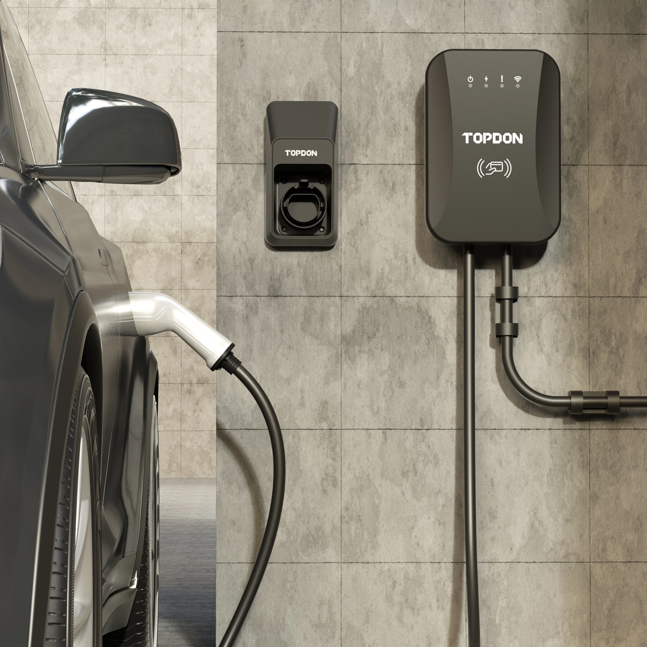 Ocpp 22Kw Тип 2 3 фазы дома Портативный 16A Уровень Ev автомобильное зарядное устройство типа 7 кВт однофазный с Wi-Fi электрических транспортных