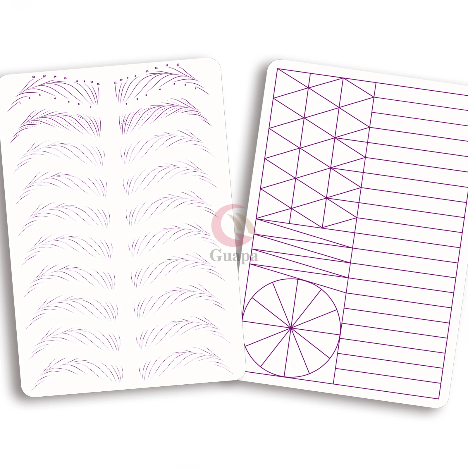 White Hairstroke Microblading Practice Skin Silicone Practice Pad Latex Brow Practice Permanent Makeup Sheet