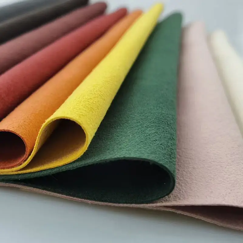 Wholesale microfiber suede Eco-Friendly Faux Nappa Leather Automotive Upholstery leather For Car Seat Covers