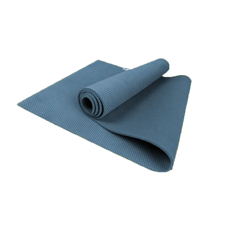 Custom OEM Personal Open Cell Foam Rubber Yoga Mat Super Grip All Natural Rubber Base Nylon Mesh Top Quality Mat Yoga Factory