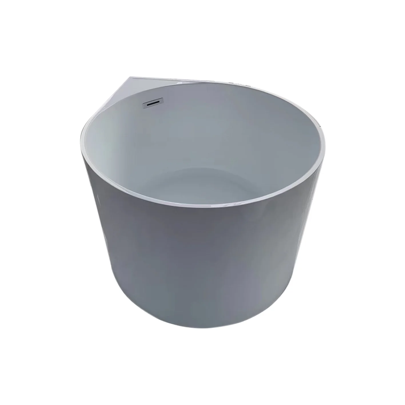 Customizable color circle Acrylic Small Apartment Bathtub Adult Home Hotel spa Freestanding Seamless bathtub