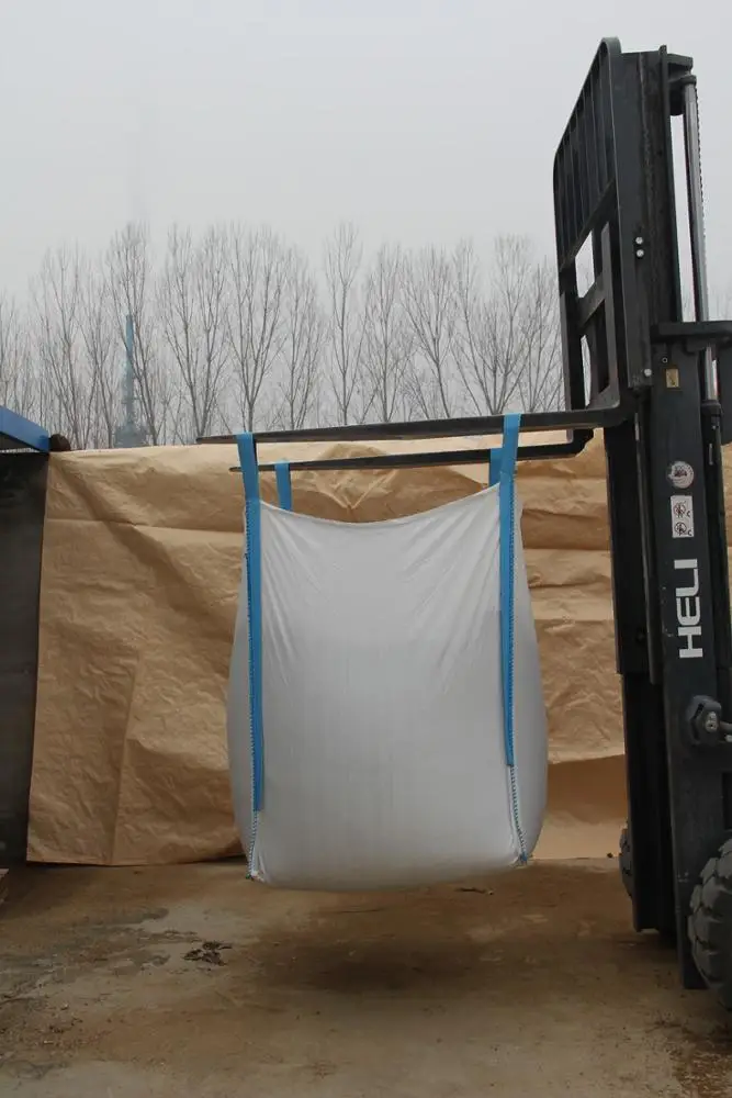 PP big Jumbo bag 1000kg tubular double warp  U type FIBC bulk bag