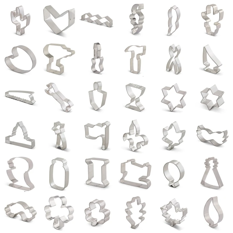 Festival Celebration Mold Stainless Steel Cookie Mold And Cutter Baking Pastry Tools Cookie Set Mold