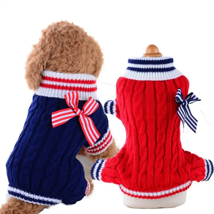 
Warm Costume Knitted Turtleneck Pet Puppy Large Dog Sweaters 
