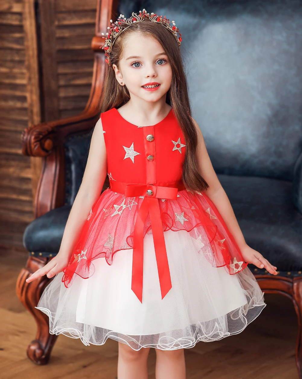 High quality Drop shipping Summer Dress for Children Party Wedding Dress Elegant Princess Vestidos Flower Girls Dress