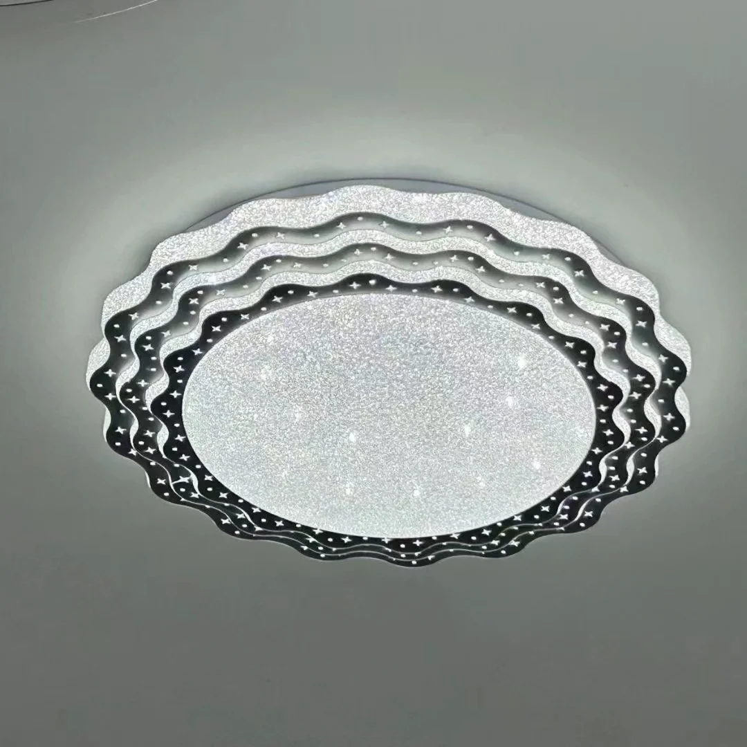 24W High-end Ceiling Light Bedroom dinning Room surface mounted Grey Crystal Sand Lamps Home Decor Led Ceiling Light
