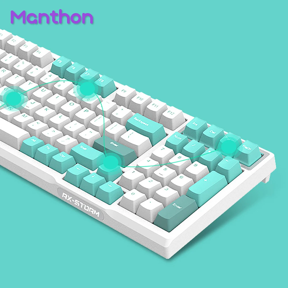 RX980 RGB 3 Mode Gaming Mechanical Keyboard Kit with GATERON PBT Sublimasi Keycap Hot Swap 2.4G BT Wireless