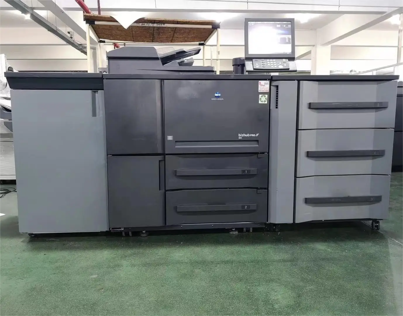 Large Digital Printers Second Hand Photocopy Machine Press 1052 1200 1250 For Konica Minolta