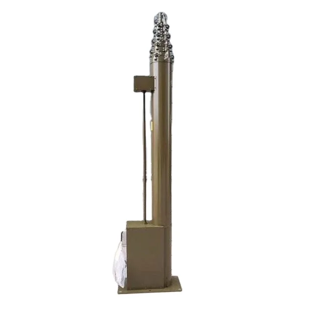 electric telescopic mast for antenna communication telecommunication towers