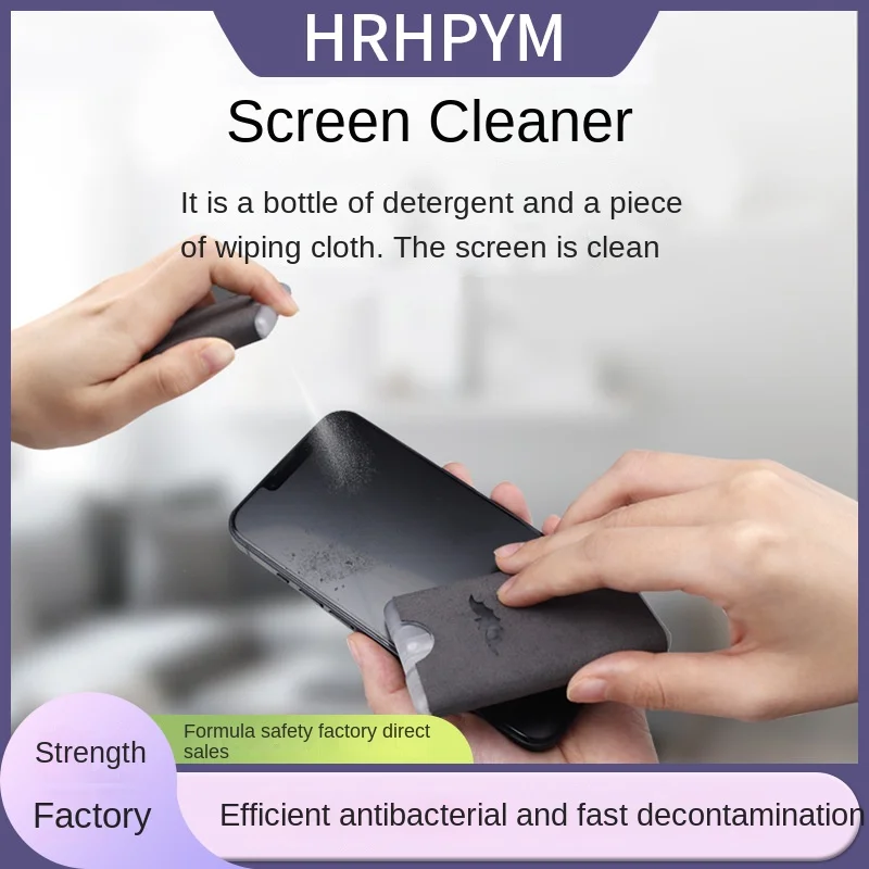 9in1 portable mobile phones cleaning kit 10ml screen cleaner spray with 30ml bonus cleaner