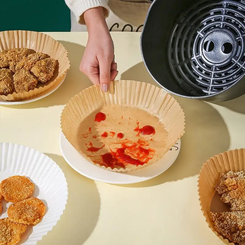 Air Fryer Disposable Paper Liner Non Stick Round Baking and Parchment Paper Sheets  for Baking Roasting Microwave