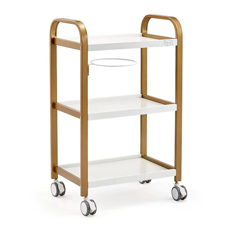 Transparent Big Promotion Top One Professional Luxury Salon Furniture White Modern Salon  Plastic Salon Trolley