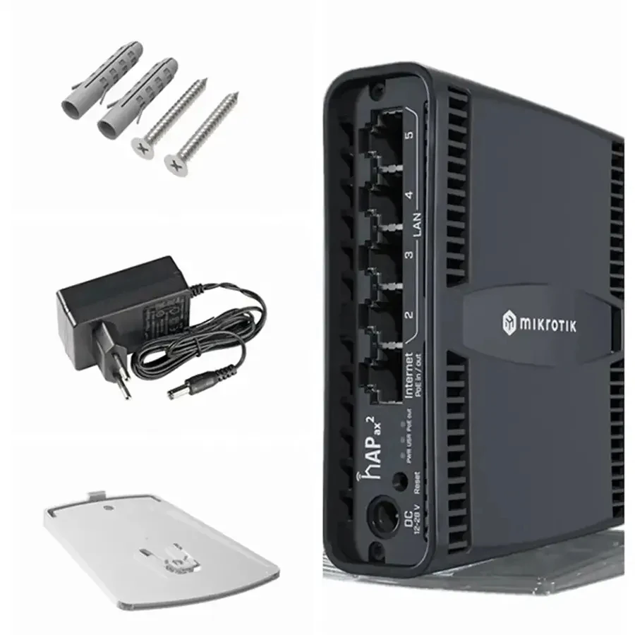 MikroTik hAP WiFi 6 Router Access Point C52iG-5HaxD2HaxD-TC