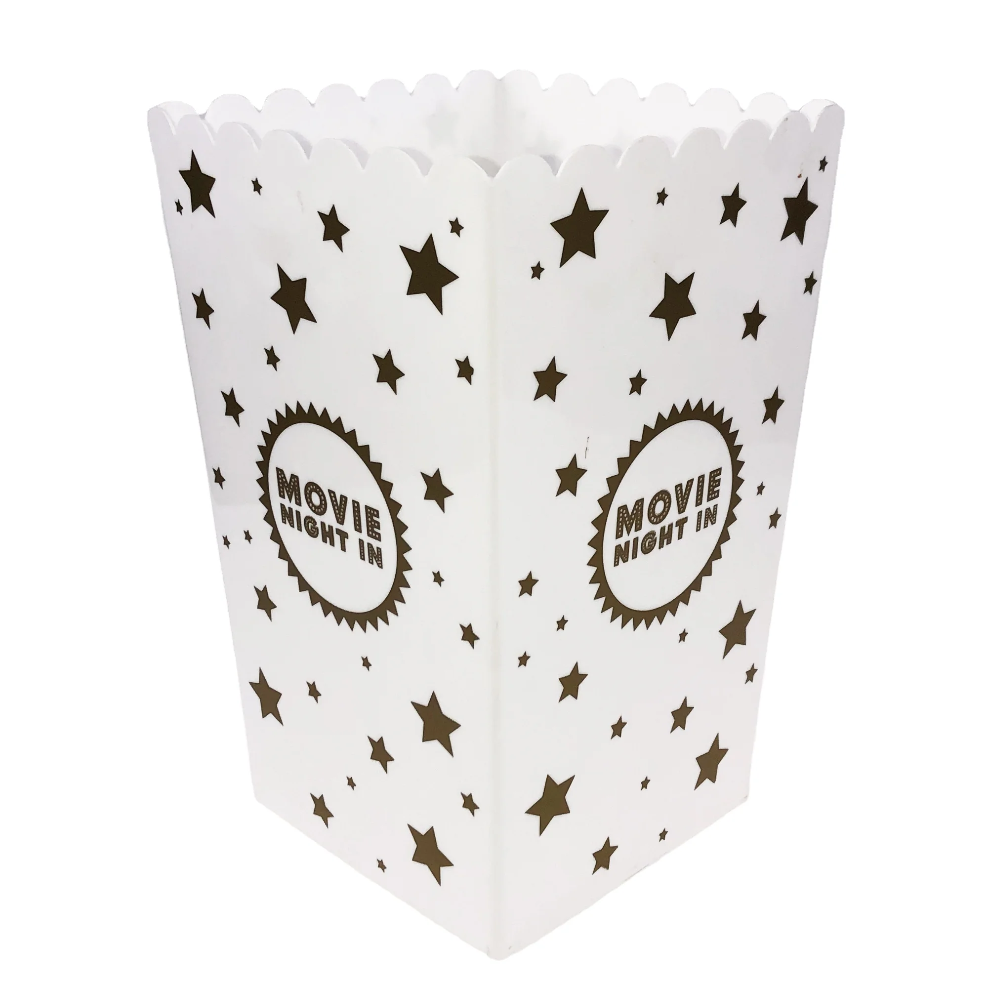 personalized Open-top Reusable popcorn bucket plastic popcorn packaging favor boxes Containers For party wedding