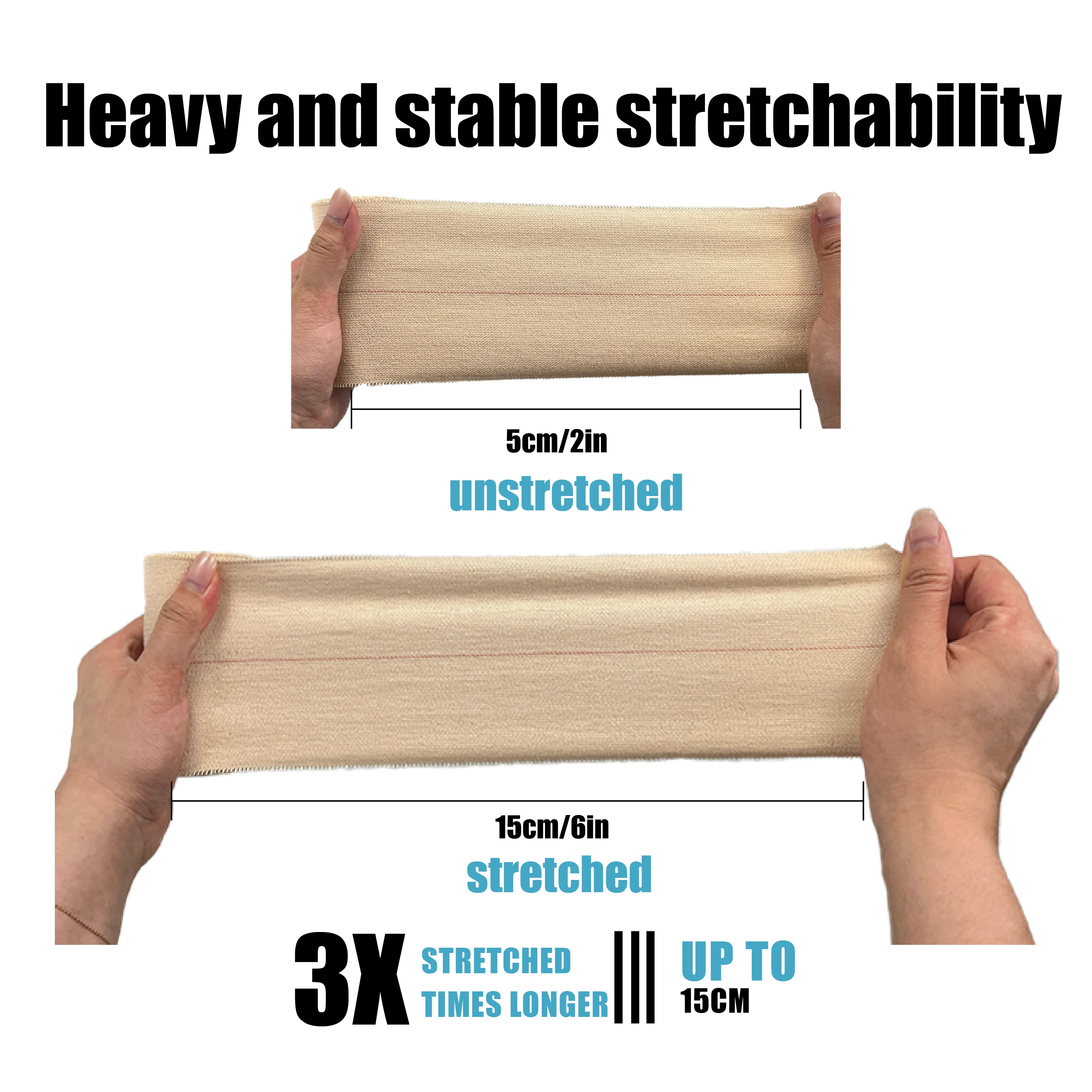 Elastic Adhesive Bandage Athletic Tape Bandage Wrap Elastic Sports Tape Flexible Stretch Bandages Strips For Ankle