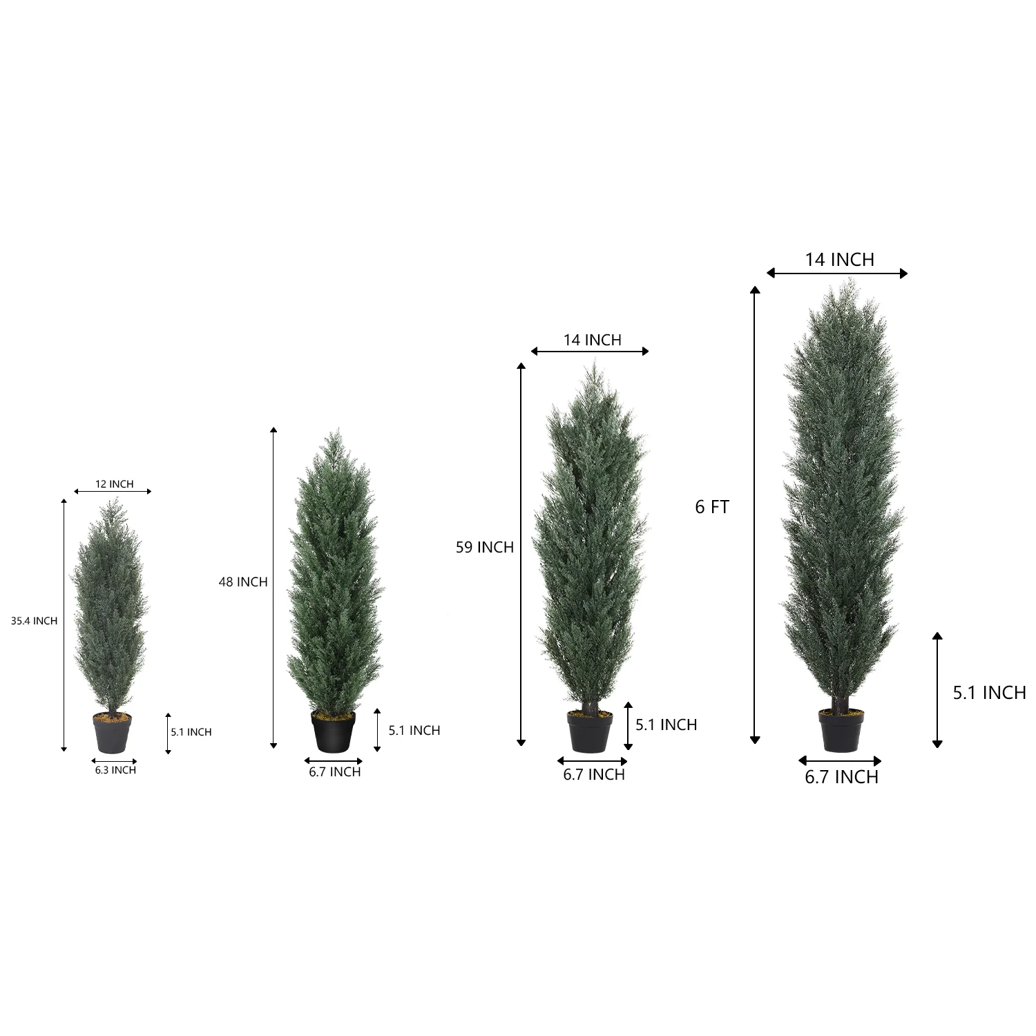 Artificial Cedar Cypress Tree Pine Plant Faux Boxwood Topiary Greenery Bonsai Plantas Artificiales for Outdoor Decor