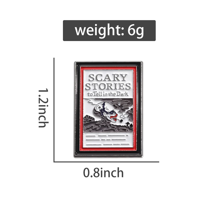 Scary Stories To Tell in The Dark Enamel Brooch Horror Story Book Metal Backpack Badge Clothing Accessories Gift Jewelry