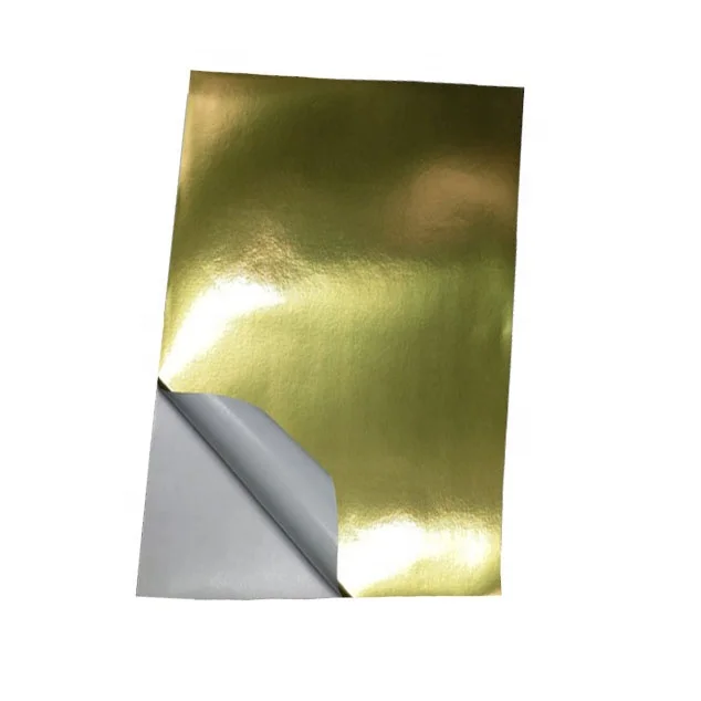 Self Adhesive Glossy Aluminium Foil Sticker Paper For Printing Label