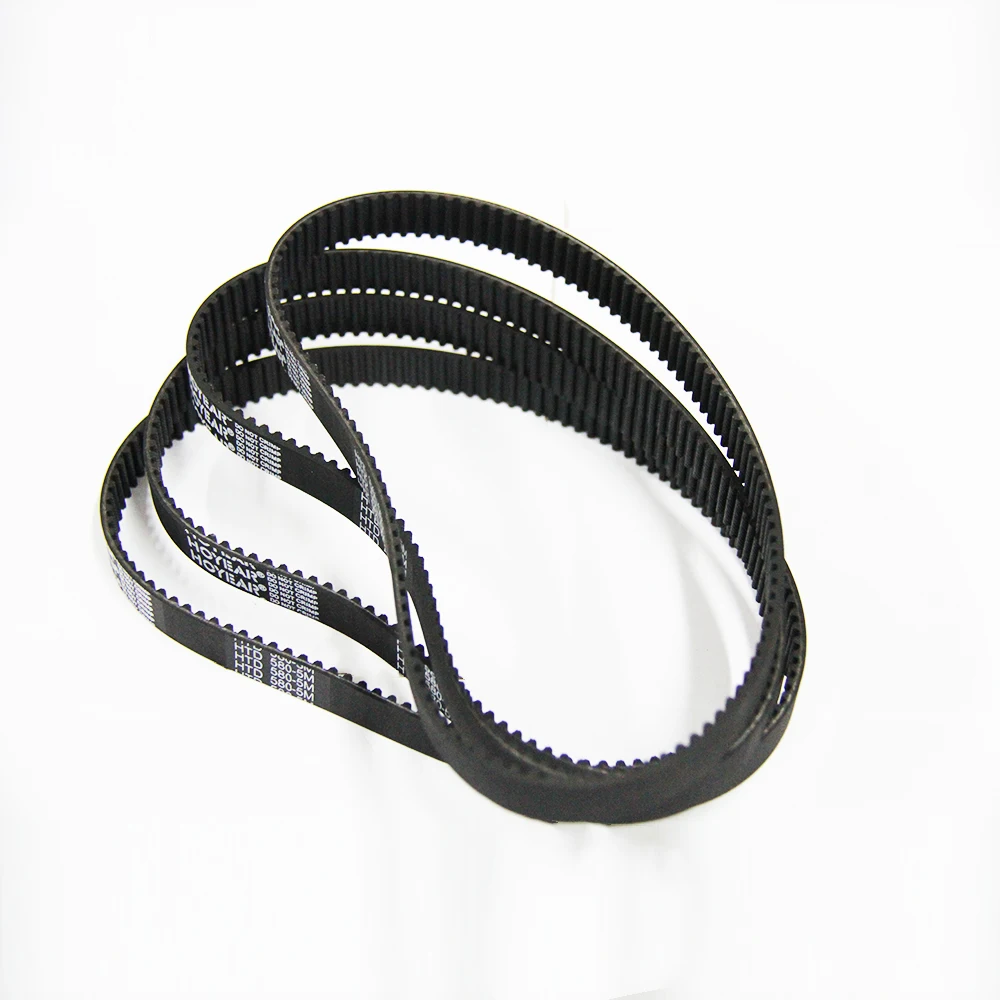 HTD Timing Belt 3M 5M 8M 14M Synchronous Belt Rubber for Textile Machine Durability Equipment Standard CN;SHN Black Ring OEM