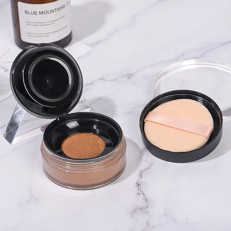 Pudaier 12 Colors Facial Loose Powder Setting Foundation Powder Concealer Brighten Makeup Waterproof Western Sea Anti