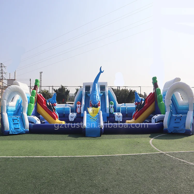 New arrival inflatable water park swimming pool large water slide