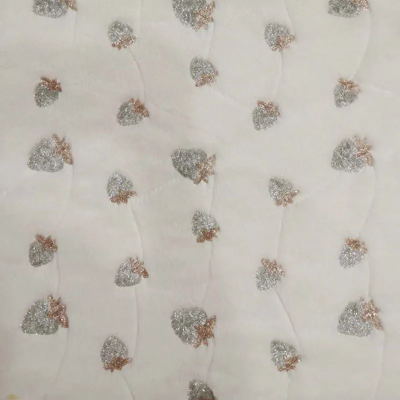 Autumn Hot Styles Luxury Faux Fur Rabbit Plush Strawberry Suitable For Clothing Toys Household Goods Fabric