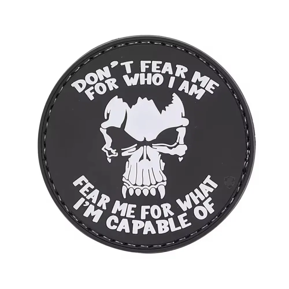 Custom 3D Tactical Soft Silicon Rubber Logo Patches Custom PVC Patch