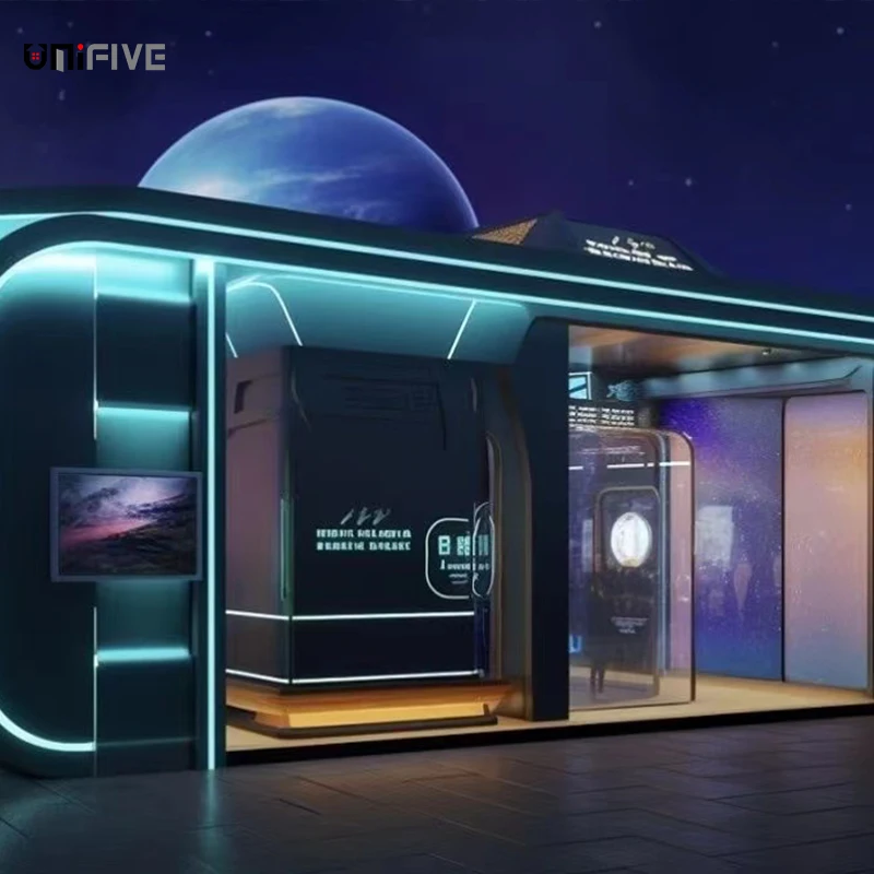 UNIFIVE Anti-Seismic Prefabricated Cabin Luxury Modern Steel Structure Capsule House Hotel Portable Mobile Prefab Villa