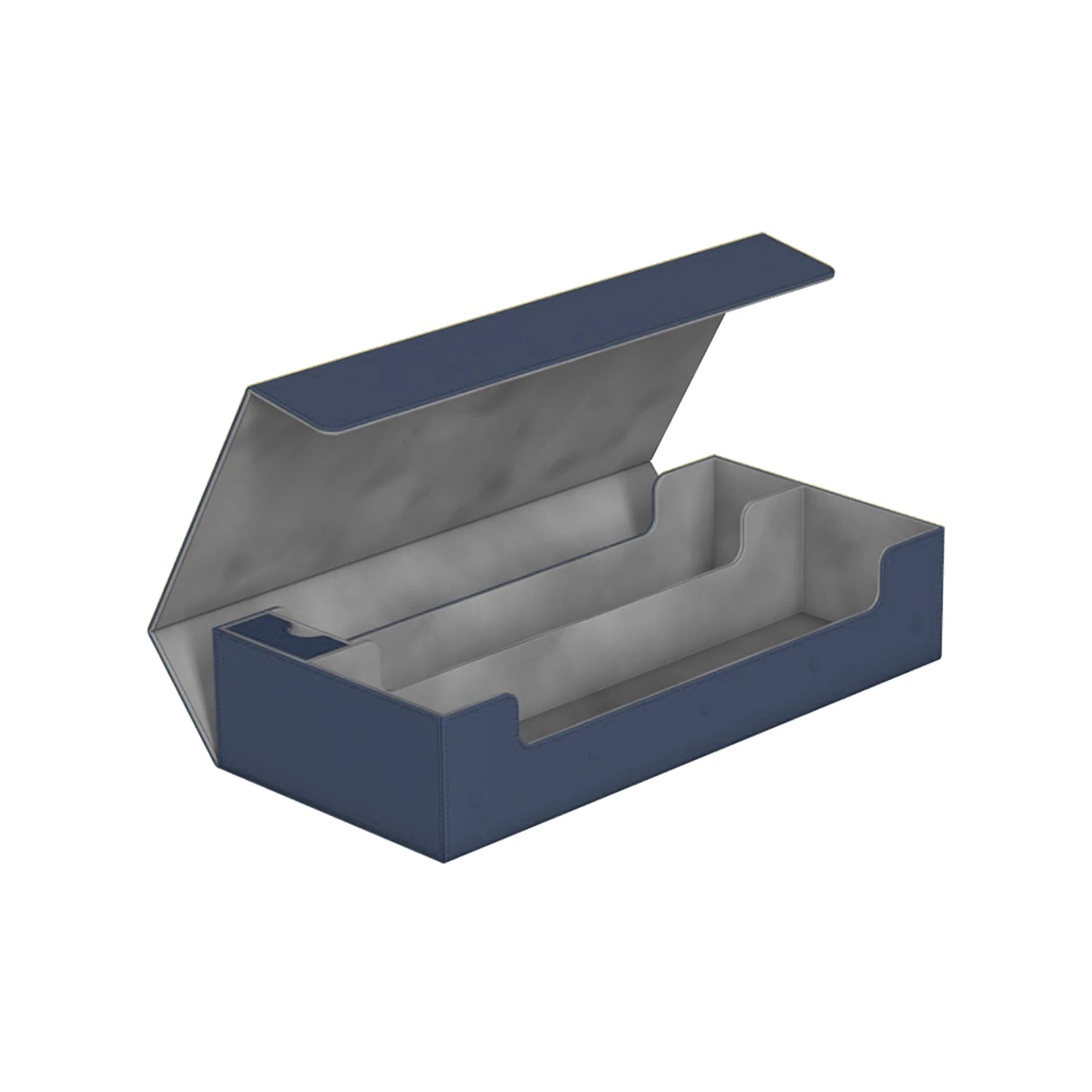 Custom Magnetic Leather Magic Playing Card Deck Box Custom Deck Card Storage Box For Trading Cards