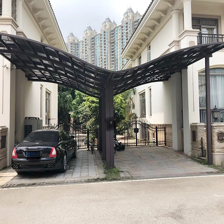 Light Weight Strong Impact Abrasion Resistant 3mm brown Polycarbonate Cover Protector Sheet for Carport Roofing
