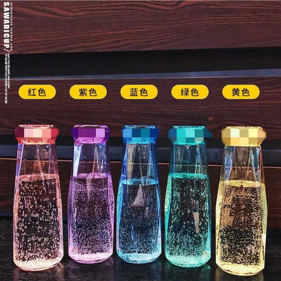 Popular Internet celebrity water ins Cup colorful crystal glasses Diamond gift Cup creative Diamond Glass tumbler