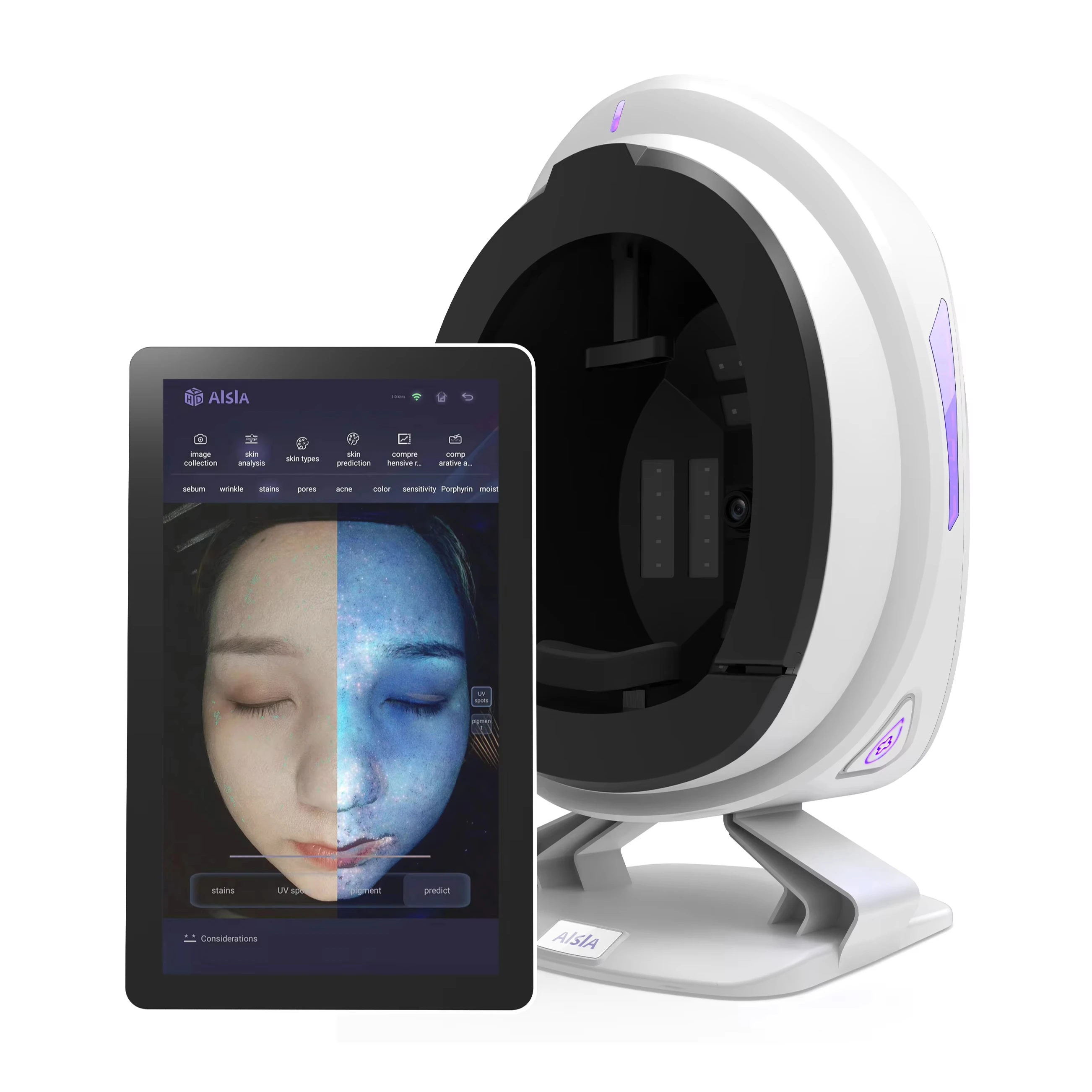 2024 Professional Beauty Salon 3D Face Test Camera Magic Mirror Diagnosis Skin Detector Analysis Facial Skin Analyzer Machine