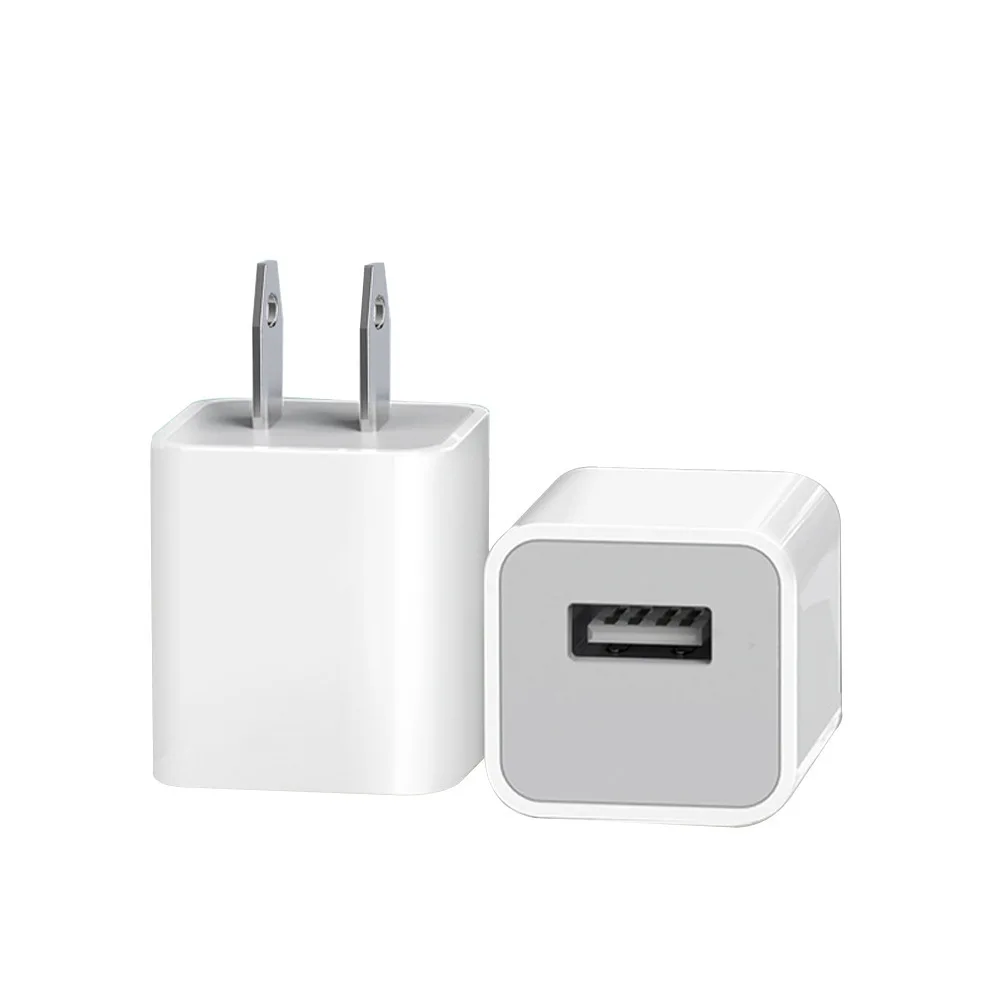 Factory wholesale small square 5V/1A charger for iphone 12/8/7 USB C Type C adapter