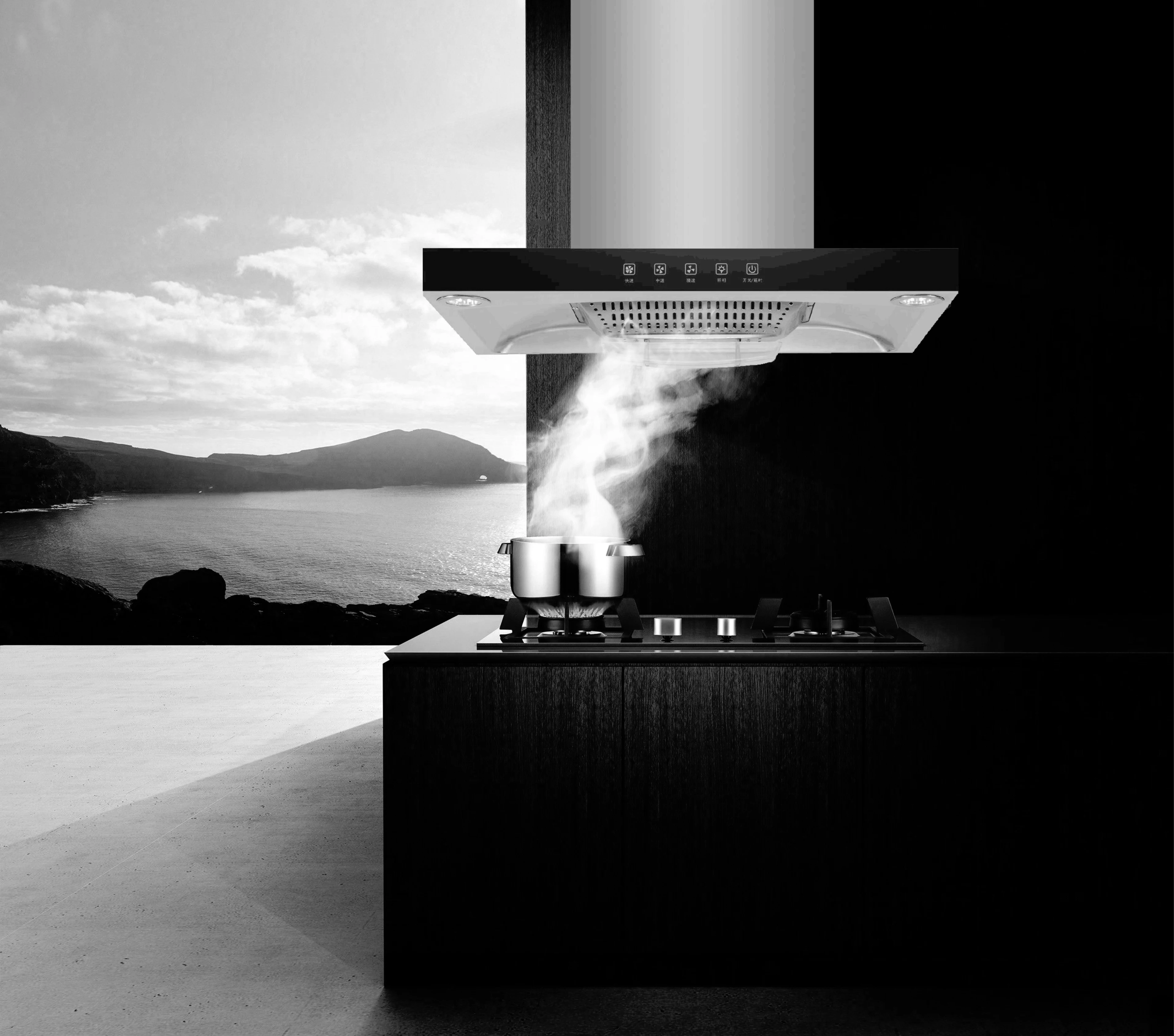 
Hood Copper New 2020 Led Kitchen Lamp Steel Motor Switch Lamps Stainless Power Item Style 