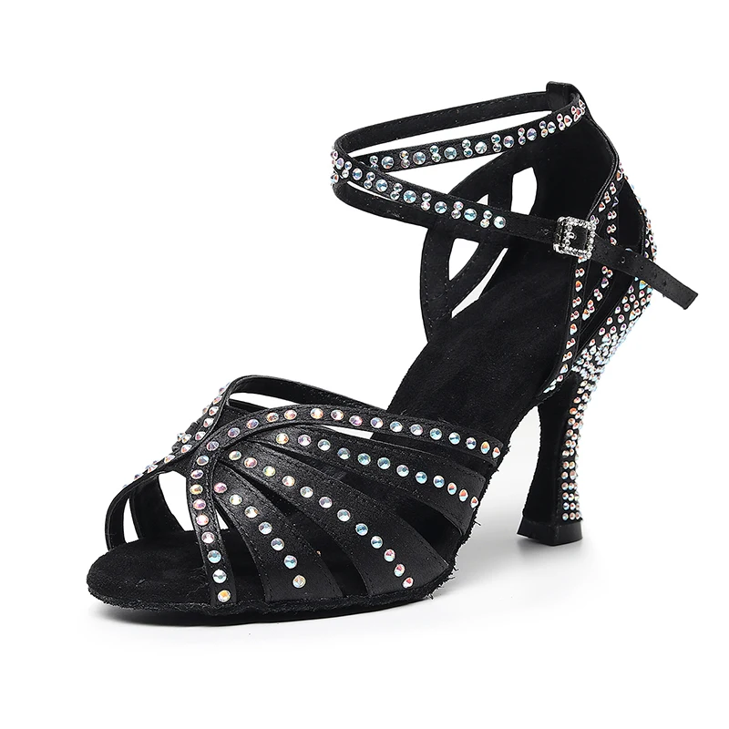 breathable comfortable mother square Adult female  professional size 34-41 cowhide outdoor non-slip dance shoes