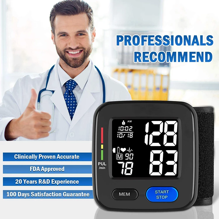 
Professional High Quality Cheap Wholesale Oem BP Machine Price Ambulatory Automatic Wrist Digital Blood Pressure Monitor Sale 