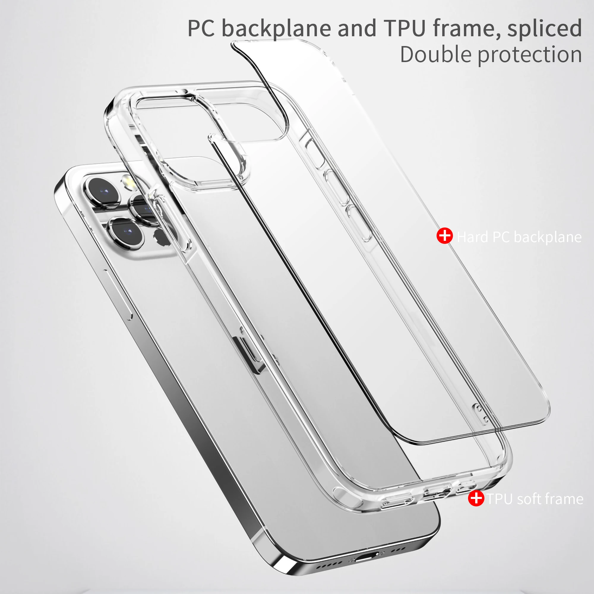 Geili Carcasa De Telefono Transparent Series Phone Case Anti Yellow Anti Fall Shockproof Phone Case For Iphone 12 13 14 Pro Max